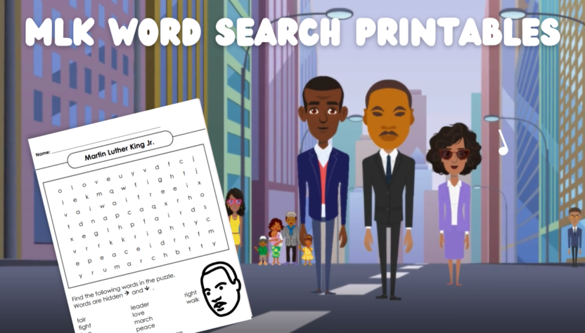 Free Dr. Martin Luther King Jr. Word Search Printables