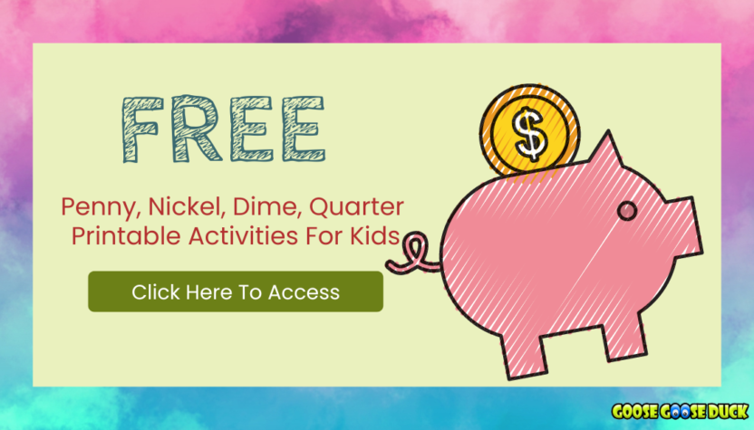 Penny, Nickel, Dime, Quarter Downloads for kids