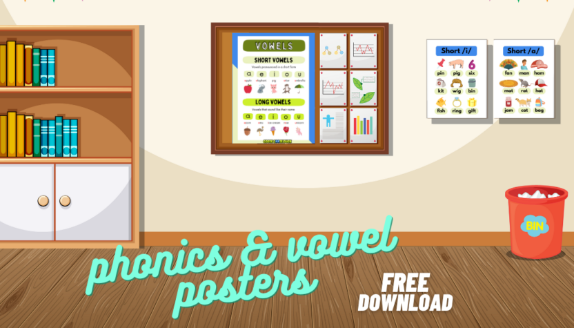 vowels poster printable